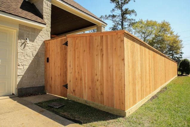 wood fence houston